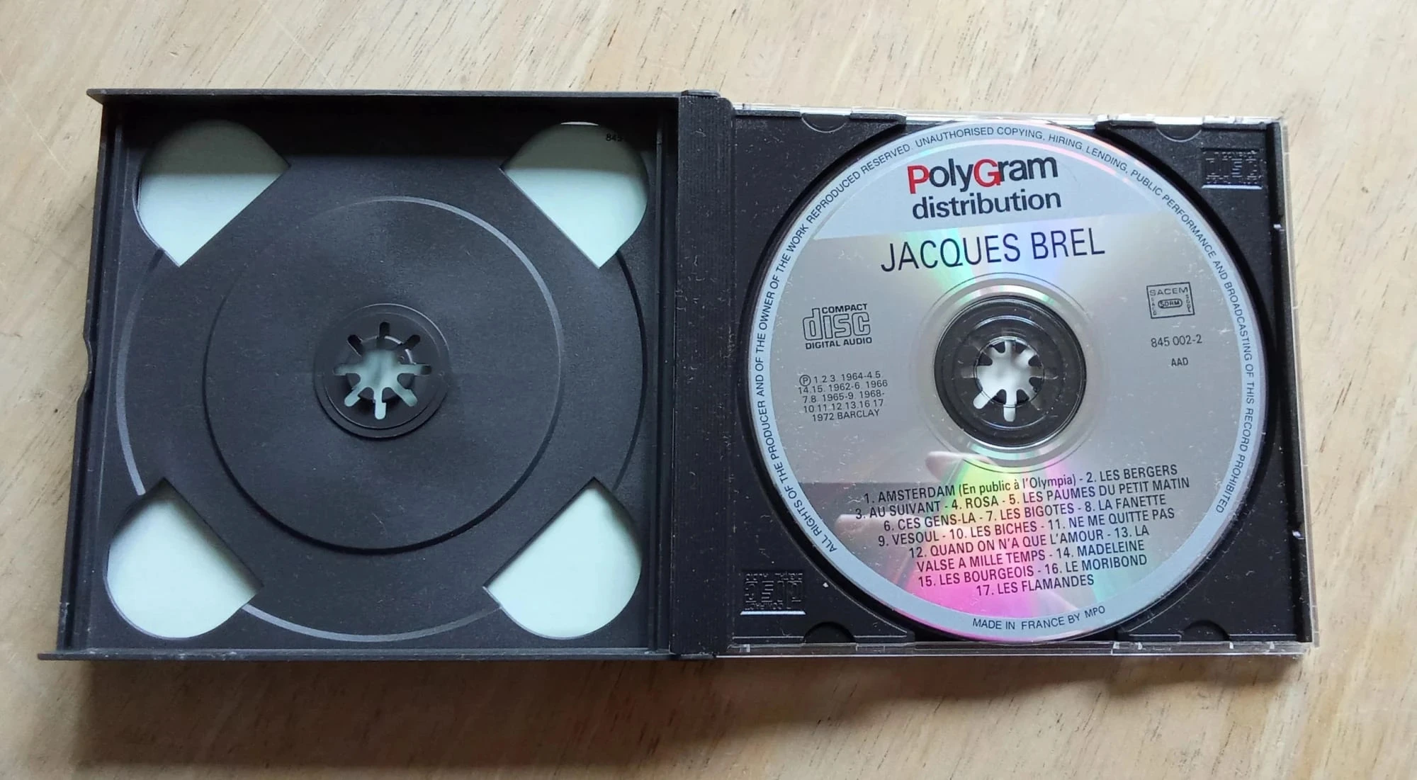 Jacques Brel, dubbele CD-doos – photo 3